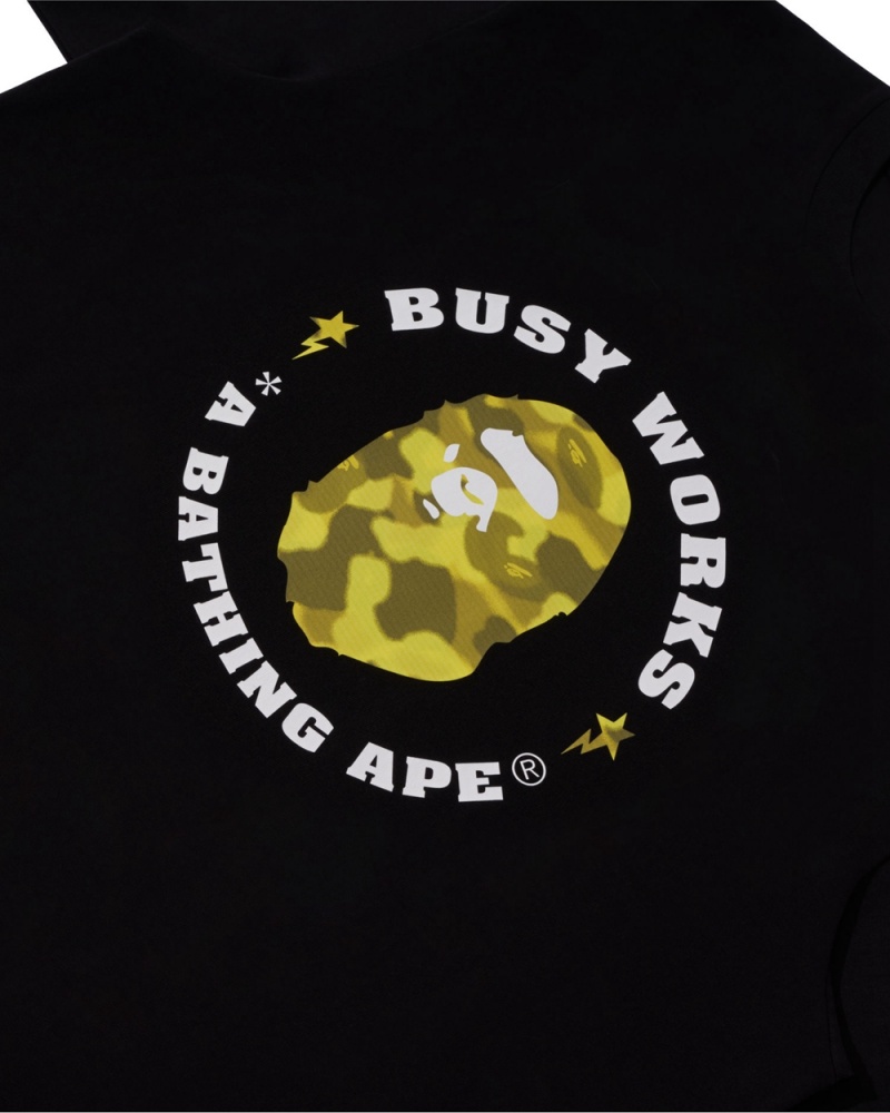 T Shirts Bape Radiation Busy Works Noir Homme | SWO-09233725